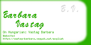 barbara vastag business card